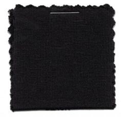 a black piece of cloth with scalloped edges