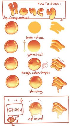 an image of how to draw honey