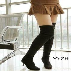 Top Seller for Womens Suede Clubwear Kitten Heel Pointy Toe Pull On Over Knee Thigh High Boots, Womens Shoes Fitted Thigh High Winter Boots, Fitted Thigh-high Winter Boots, Stretch Knee-high Winter Boots, Knee-high Stretch Boots For Winter, Stretch Over-the-knee Winter Boots, Fitted Thigh High Boots For Fall, Winter Stretch Over-the-knee Boots, Stretch Over The Knee Boots For Winter, Fall Over The Knee Boots