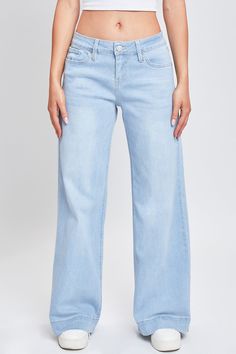 Trendy Washed Mid-rise Pants, Casual Mid-rise Washed Flare Jeans, Spring Washed Blue Flare Jeans With Five Pockets, Spring Washed Full Length Jeans, Spring Washed Jeans, Trendy Mid-rise Washed Pants, Washed Blue Mid-rise Bottoms For Spring, Spring Mid-rise Washed Pants, Light Wash Stretch Wide Leg Jeans