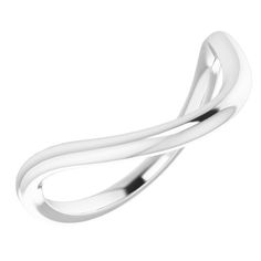 51527 / Band / 18K White / Emerald / 16.00X12.00 Mm / Polished / Band Classic Infinity Jewelry For Formal Occasions, Elegant Wedding Band For Marriage, White Gold Infinity Jewelry For Formal Occasion, Elegant Bands With Classic Design For Gifts, Elegant Oval Bands With Polished Finish, Polished Open Band For Wedding, Polished Open Band Wedding Bands, Elegant Wedding Band With Diamond Cut, Elegant Diamond Cut Wedding Band