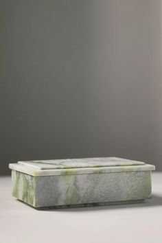 Marble Jewelry Box | AnthroLiving Marble Jewelry, Bell Tower, Green Marble, The Marble, Color Coding, Jewelry Box, Anthropologie, Marble, Tower