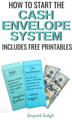 how to start the cash envelope system includes free printables for kids and adults