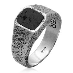 Forged from oxidized 925 Sterling silver, our Firestarter ring features a piece of real lava stone from infamous Mount Agung volcano on Bali that we collected after its recent eruptions.  According to old myths lava stone gives us strength and courage while promoting positive behavioral changes such as dissipating anger.  We engraved the word "Firestarter" on the inside of the ring. made from oxidized 925 Sterling silver and lava stone this product does not tarnish or change colour but we still Gothic Rings, Handmade Fine Jewelry, Real Jewelry, Fire Starters, Pearl Gemstone, Timeless Jewelry, Men's Jewelry Rings, Lava Stone, Contemporary Jewelry