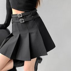 Double-Belts included :) Material: Cotton, Spandex Color: Black (with belts), Grey (with belts) Unit: CM Hip Waist Length S 86 64 40 M 90 68 41 L 94 72 42 * 1cm ≈ 0.3937 inch Note: There may be 2-3cm error due to manual measurement. If you need size help, please drop us a message, we'd love to help. Black Skirt With Belt Detail For Work, Black Workwear Skirt With Belt Detail, Black Belted Skirt For Work, Black Workwear Skirt With Belt, Punk Style Fitted Mini Skirt With Belt, Fitted Punk Mini Skirt With Belt, Belted Black Mini Skirt For Workwear, Black Skirt With Belt Loops For Fall, Black Belted Mini Skirt For Fall