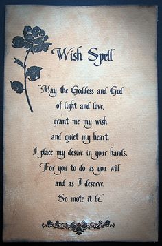 Spellswish1 Witchcraft Love Spells, Wish Spell, White Magic Spells, Easy Love Spells, Easy Spells