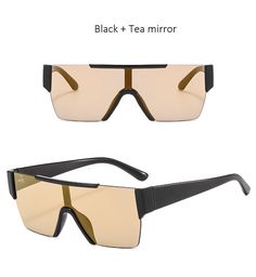 New Fashion Rimless Mirror Anti-UV Sunglasses | Fashionsarah.com Brown Shield Sunglasses For Summer, Summer Brown Wayfarer Shield Sunglasses, Summer Brown Shield Sunglasses With Gradient Lenses, Brown Polarized Shield Sunglasses For Summer, Summer Brown Rectangular Shield Sunglasses, Rectangular Shield Sunglasses With Uva Protection, Brown Polycarbonate Shield Sunglasses For Summer, Rectangular Shield Sunglasses With Uva Protection For Summer, Rectangular Mirrored Shield Sunglasses For Summer