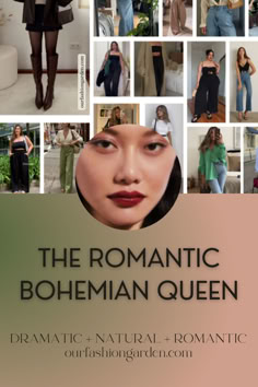 Are you a Bohemian Queen? This essence blend brings together Dramatic boldness, Natural ease, and Romantic charm for a look that’s effortlessly captivating. Think flowing fabrics, earthy tones, and delicate details that highlight your unique beauty.  Dive into our blog to explore outfit ideas, styling tips, and how to embrace your essence fully. Ready to refine your wardrobe and express your true self? Visit our blog now or book a personalized consultation for expert guidance! 🌸✨  #BohemianQueen #BohoStyle #DramaticEssence #NaturalEssence #RomanticEssence #FashionInspo #EffortlessStyle #BohemianAesthetic #StyleTips #PersonalizedConsultation Soft Dramatic Boho Style, The Bohemian Archetype Aesthetic, Ethereal Boho Aesthetic, Romantic Feminine Style Outfits, The Bohemian Archetype, Bohemian Archetype, Divine Feminine Outfits, Romantic Essence Style