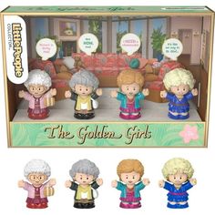 The Little People Collector The Golden Girls figure set lets fans of the classic TV show be a friend to the funny foursome, including Blanche Devereaux, Rose Nylund, Dorothy Zbornak and Sophia Petrillo. This adorable gift set features four figures styled to look like the shows lead characters scaled down to Little People toy size. The must-have figure set comes in a gift-ready, specially detailed package for fans of all ages. Size: One Size.  Color: Multicolor. Dorothy Zbornak, Presents Birthday, Being A Friend, Beatles Yellow, Elf Movie, Learning Toys For Toddlers, People Figures, The Golden Girls, Lampoon's Christmas Vacation