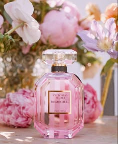 Victoria Secret Bombshell Perfume, Bombshell Perfume, Victorias Secret Perfumes, Perfumes Collection, Good Night Love Pictures, My Perfume Collection, Secret Aesthetic, Victoria's Secret Perfume