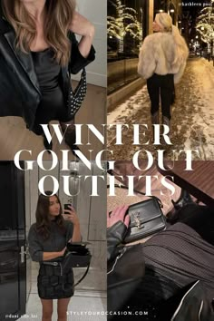 15+ Winter Going Out Outfits That Are Chic & Toasty for 2024 New Years Winter Outfit, Outfits For Girls Night Out, Bar Winter Outfit Night, Girls Night Winter Outfit, Winter Date Night Outfit 2024, Going Out Outfits 30 Year Old, 2025 Going Out Outfits, Pub Outfit Night Casual Winter, Going Out Outfits 30s