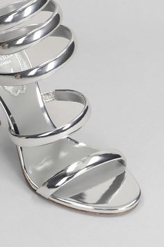 Upper: 100% Leather Sole: 100% Leather Glamorous Leather Sandals With Heel Strap, Luxury Sandals With Single Toe Strap For Gala, Luxury Single Toe Strap Sandals For Gala, Luxury Sandals With Single Toe Strap For Cocktail, Luxury Open Toe Heels With Heel Strap, Luxury Heels With Single Toe Strap For Formal Occasions, Luxury Patent Leather Sandals With Sculpted Heel, Luxury Patent Leather Sandals With Heel Strap, Luxury Calf Leather Sandals With Ankle Strap