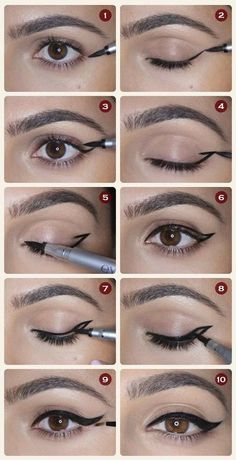 Mat Makeup, Teknik Makeup, Obličejové Masky, Winged Eyeliner Makeup, Membentuk Alis, Mekap Mata, Make Up Foundation, Eyeliner Hacks, Eyeliner Tips