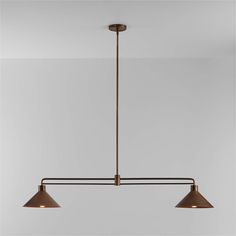 Andre Brass 2-Light Pendant + Reviews | Crate and Barrel Single Pendant Over Island, Island Pendant Lights Kitchen, Light Over Island, Over Island Lighting, Milk Glass Pendant Light, 2 Light Pendant, Lights Over Island, Cone Pendant Light, Low Ceiling Lighting