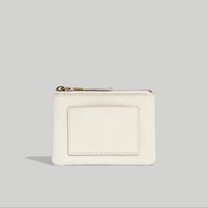 Madewell The Leather Pocket Pouch Wallet Size 3.25” By 5” Chic Pouch Wallet With Cell Phone Pocket, Chic Wallet With Cell Phone Pocket, Everyday White Coin Purse With Zipper Closure, Classic Coin Purse Clutch With Zipper, Chic Wallets With Coin Pocket For Everyday Use, Beige Coin Purse With Card Slots For Everyday Use, Classic Coin Purse With Cell Phone Pocket, Classic Compact Coin Purse With Zipper, Chic Bifold Coin Purse For Everyday Use