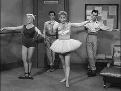 three ballerinas are dancing in an old black and white photo