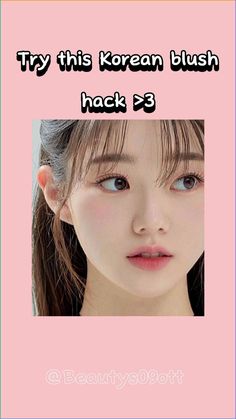 try this Korean blush hack #aesthetic #fashion #makeup Korean Cute Makeup Look, How To Look Korean Makeup Tutorials, Blush Placement Square Face, Aesthetic Korean Makeup Looks, How To Look Korean Without Makeup, Make Up For 11-12 Year, Korean Makeup For Non Asian, Makeup For Back To School, Concealer Placement Korean