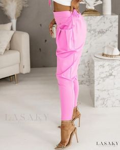 Lasaky - Premium Casual Harem Pants with Innovative Pocket Design Harem Trousers, Pants Fabric, Estilo Chic, Casual Design, Chiffon Skirt, Chic Casual, Drawstring Pants, Style Chic, Two Piece Outfit