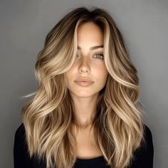 13 Trending Honey Blonde Hair Ideas: Top Looks to Try This Season Hair Colour Ideas Blonde Highlights, Golden Blonde With Dimension, Blonde With Lots Of Dimension, Honey Blonde Brown Roots, Honey Lowlights On Blonde Hair, Blake Lively Balayage, Honey Blonde Hair With Dimension, Brown Carmel Honey Hair, Honey Caramel Blonde Balayage