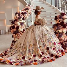 Luxury Quinceanera Dress A-Line Off-Shoulder Floral Appliques Crystal Ball Gown | eBay Vestido Charro, Xv Dresses, Mexican Quinceanera Dresses, Quinceanera Themes Dresses, Charro Quinceanera Dresses, Quinceanera Dresses Gold, Quince Dresses Mexican, Quinceñera Dresses, Pretty Quinceanera Dresses