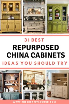 the best repurposed china cabinets ideas you should try