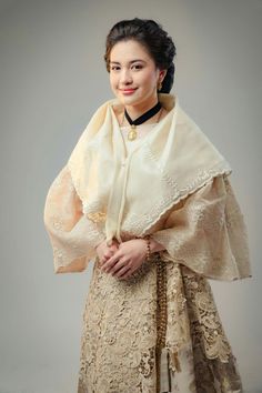 Maria Clara Hairstyle, Maria Clara Dress Philippines, Maria Clara Dress, Filipino Traditional Clothing, Philippines Outfit, Filipino Clothing, Filipino Fashion