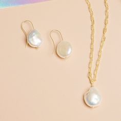 We’re picky about our pearls. Our collection of modern-feel pearl pieces takes your grandmother's favorites and incorporates them into the latest trends, interpreted from our NYC-gal perspective. These gem-quality pearls are freshwater cultured beauties, set in solid 10k gold that won't tarnish or flake. We may have expensive taste, but crazy mark-ups aren’t really our thing. So we balance the best quality and the best price — enough said. 10k Solid yellow gold White freshwater cultured baroque Refined 14k Gold Jewelry With Matching Earrings, White Fine Jewelry For Everyday Elegance, Everyday Elegance White Sterling Silver Jewelry, Everyday Elegance White Fine Jewelry, 14k Gold-filled Pear-shaped Pearl Drop Jewelry, Classic 14k Gold-filled Pearl Pendant Earrings, Elegant 14k Gold Filled Oval Jewelry, Timeless Pearl White Jewelry With Pearl Charm, Timeless Baroque Pearl Jewelry With Pearl Charm