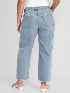 Mid-rise Relaxed Fit Jeans With Welt Pockets, Mid-rise Jeans With Side Pockets In Medium Wash, Stretch Mid-rise Jeans With Patch Pockets, Relaxed Fit Jeans With Pockets And 5-inch Inseam, Indigo Relaxed Fit Full-length Jeans, Womens Ripped Jeans, Loose Jeans, Back Patch, School Outfit