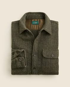 Shop  for the Brushed wool overshirt for men. Find the best selection of men mens-categories-clothing-coats-and-jackets-shirt-jacket available in-stores and on line. Mens Winter Shirts, Tree Farm Minis, Topcoat Men, Every Day Clothes, Practical Clothes, Countryside Fashion, Wool Overshirt, Swag Clothes, Shop Cloth