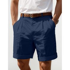 Season:Summer; Fabric:Linen Cotton Blend; Gender:Men's; Style:Fashion,Designer; Occasion:Casual,Daily,Holiday; Fit Type:Regular Fit; Function:Comfort,Breathable; Waistline:Mid Waist; Pattern:Plain; Design:Straight Leg,Pleats,Pocket; Pants Type:Summer Shorts,Pleated Shorts,Linen Shorts,Shorts; Fly Type:Button; Front page:FF; Listing Date:12/13/2023; Hips:; Length:; Waist:; Pants Length:Short Tuxedo Shirt Men, Womens Basic Tops, Mens Outdoor Jackets, Cotton Linen Pants, Outwear Women, Linen Shirt Men, Plus Size Outerwear, Linen Shirt Dress, Linen Pants Women