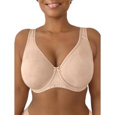 The Fruit of the Loom Womens Plus Size Beyond Soft Cotton Unlined Underwire Bra is the best unlined bra for everyday wear. Show off your natural shape with molded full coverage cups and underwire support. This soft cotton bra features wide, pinch-free straps for a comfortable and flexible fit. Design provides side and back smoothing under every outfit. Super Short Pixie Round Face, Best Bras For Large Bust, Bras For Large Bust, Bras For Older Women, Best Plus Size Bras, Daily Vocabulary, Baked Donut, High Support Bra, Most Comfortable Bra