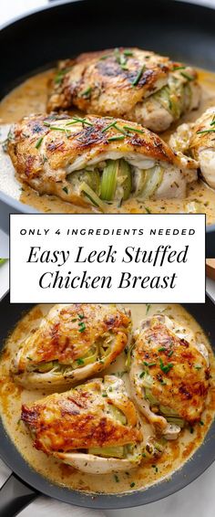 Image for Easy Leek Stuffed Chicken Breast Stuffed Chicken Breast Recipes, Stuffed Chicken Breast, Stuffed Chicken, Treating Yourself, Chicken Breast Recipes, Chicken Breast, Dinner Party, Chicken