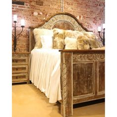 Regency Wood Bed Frame Boho Queen Bed, Western Headboard, Boho Queen Bedding, Queen Bed Frames, Western Bedding Sets, Bed Dark, Boho Queen, Western Bedding, Arched Headboard