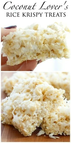 coconut lover's rice krispy treats