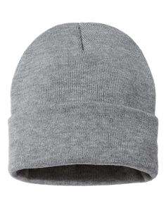 Jersey Lined 12" Cuffed Beanie - HEATHER GRAY - ONE SIZE | Sportsman 12" Jersey Lined Cuffed Beanie Top Hat in Heather Grey | Polyester Black Beanie Outfit, Trainers Girls, Gray Hat, Classy Outfits Men, Cuffed Beanie, Grey Beanie, Winter Cap, Boy Hat, Cute Costumes