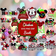 mickey mouse christmas svg bundle