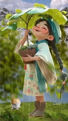 Rain Cartoon, Breakup Messages, Lovers Wallpaper, Anime Universe, Map Compass, Photo Frame Wallpaper, App Anime, Good Morning Animation, Framed Wallpaper