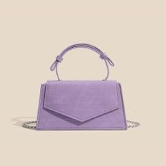 Décadence Handbag Metal Chain Ladies Trendy Formal Square Bag With Chain Strap, Evening Satchel With Chain Strap And Square Shape, Elegant Evening Flap Bag With Top Carry Handle, Elegant Rectangular Bag With Chain Strap, Timeless Bags With Chain Strap, Elegant Daily Use Bag With Chain Strap, Purple Rectangular Bags With Chain Strap, Elegant Square Flap Bag For Formal Occasions, Elegant Top Handle Flap Bag As Gift