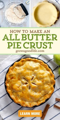 how to make an all butter pie crust