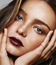 Burgundy Lips, Berry Lipstick, Linda Hallberg, The Beauty Department, Bold Lips, Dark Lips, Red Lipstick, Miranda Kerr, Gorgeous Makeup