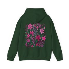 Get fully bloomed in our Pink Flower Hoodie! Perfect for adding a pop of color to your wardrobe. Stay cozy and cute with its soft material and unique floral design. A must-have for any flower child (or hoodie addict)! ♥ We want you to be happy with your item, and for it to bring you joy! If you have any problems with your order or your item, please contact us prior to leaving a review. We will do what we can to take care of you and ensure that you are a happy customer. If you are satisfied, we w Flower Hoodie, Unique Floral Design, Floral Hoodie, Happy Customer, Pullover Designs, Flower Child, Stay Cozy, Pink Flower, Cute Pink