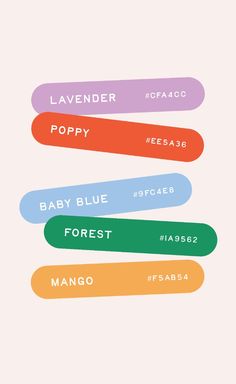 some type of font that is in different colors