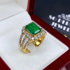 BRAND-NEW!! ONE OF A KIND, HANDCRAFTED RING. EXQUISITE AND FINE CRAFTSMANSHIP! HANDMADE TO LAST FOR AN ETERNITY!! HEIRLOOM PIECE!! PRECIOUS JEWELRY TO BE PASSED ON! PERFECT DRESS RING FOR A LADY OR A GENTLEMAN! 3.66 total carats weight, Certified, Natural emerald ring. This ring offers an important statement of who you are with a jumbo 2.68 carats, VIVID GREEN, transparent, ZAMBIAN EMERALD. Accentuating the EMERALD are the 48 SUBSTANTIAL F/VS, sparkling natural diamonds! THE RING IS JUST THE RIG Green Diamond Signet Ring For Anniversary, Luxury Green Signet Ring For Anniversary, Anniversary Green Diamond Signet Ring, Luxury Green Diamond Ring Hallmarked, Luxury Hallmarked Green Diamond Ring, Luxury Green Hallmarked Diamond Ring, Luxury Green Hallmarked Signet Ring, Luxury Green Gia Certified Rings, Luxury Green Emerald Signet Ring