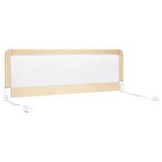 a white headboard with two plugged in cords