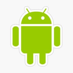 an image of a green android sticker