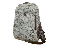 "This makes for a great day pack, computer bag or even a quick overnight getaway. - Interior zip pocket and slip pockets, large front zip pocket, side cargo pockets, padded adjustable shoulder straps - Fully lined; lining is made from recycled plastic bottles - 18\" tall x 13\" wide x 5\" deep - Clean with a damp towel or, if necessary, you can throw it in the washing machine and let it air dry. Do not put it in the dryer." Standard Backpack Laptop Bag For Trips, Casual Laptop Bag With Cell Phone Pocket For Travel, Standard Laptop Backpack For Trips, Travel Laptop Backpack With Cell Phone Pocket, Travel Laptop Bag With Pockets Standard Backpack, Travel Laptop Bag With Pockets And Standard Backpack Shape, Travel Laptop Backpack With Pockets, Casual Laptop Backpack For Trips, Backpack With Cell Phone Pocket For Trips