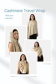 This cashmere wrap is both fashionable and practical for travel. Scarf Blanket, Blanket Storage