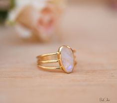 D E T A I L S — METAL: GOLD PLATED 💎 The gemstone is the MOONSTONE ✦ Moonstone is a stone that brings hope, enhances feminine energies, sensitivity, intuition, and psychic abilities. It is also said to bring strong energies of abundance to one's life.Moonstone is a stone of protection, especially during childbirth, pregnancy, and travel at sea. It is a stone of calm and relief from emotional stress.Moonstone is birthstone of June. BACK SIDE OF THE RING:The metal band of our rings is never compl Gold Moonstone Ring, Dope Jewelry Accessories, Ring Moonstone, Handmade Gifts For Her, Dope Jewelry, Psychic Abilities, Moonstone Ring, Metal Band, Feminine Energy