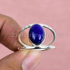 Natural Lapis Lazuli, Gemstone 925 Sterling Silver Handmade Jewelry Ring, Gift For Her, Stone Ring, Engagement Ring, Faceted Lapis Lazuli Stone Ring Item details - 925 Silver Ring Highlights Materials: Silver, Stone Gemstone: Lapis Lazuli Gem color: Blue  Band color: Silver Style: Boho & hippie About this item Valuable Lapis Lazuli Stone Ring, 925 Solid Sterling Silver Gemstone Ring,  Lapis Lazuli Stone Ring, Handmade Gift Jewelry, Anniversary Gift, Gift For Mother Item Description:- * Gemstone: Handmade Jewelry Ring, Christmas Gift For Women, Silver Handmade Jewelry, Gift For Anniversary, Lapis Lazuli Gemstone, Sterling Silver Jewelry Handmade, Lapis Lazuli Stone, 925 Silver Ring, Blue Band