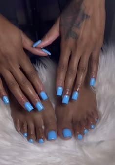 Blue Toe Nails, Plain Nails, Acrylic Toes, Acrylic Toe Nails, Hard Nails, Colored Acrylic Nails, Colored Acrylic, Girly Acrylic Nails, Acrylic Nails Designs